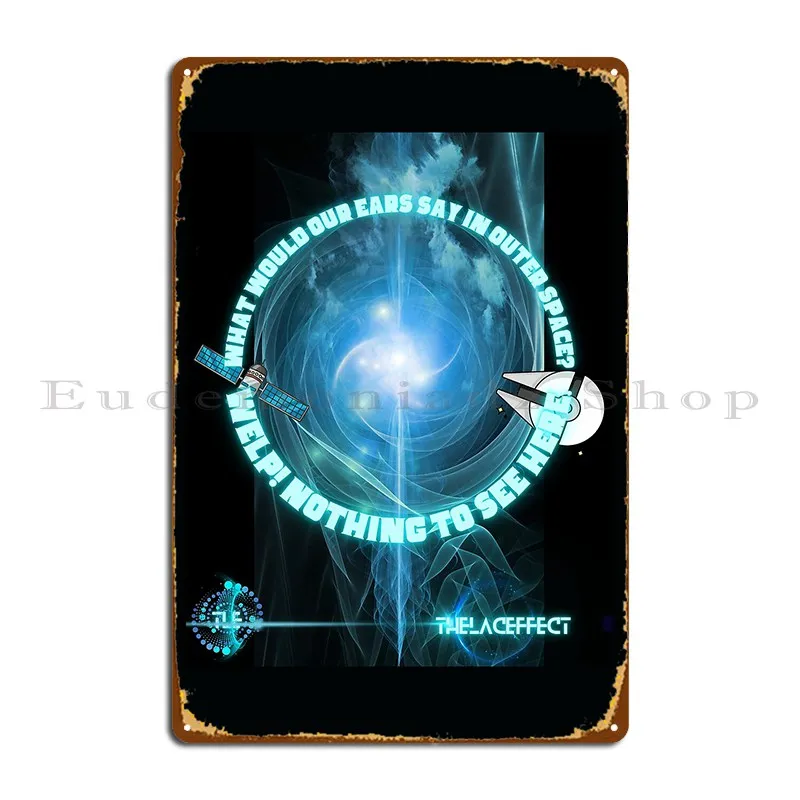 Awestruck Ears Space Bound Metal Plaque Poster Decoration Party Cinema Character Wall Decor Tin Sign Poster