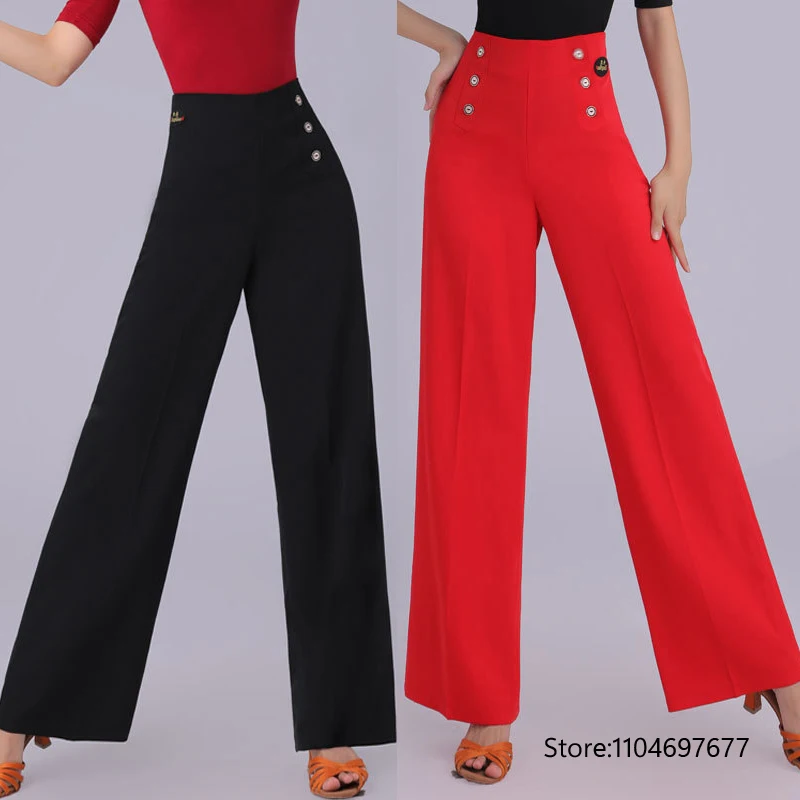 

2026 High-Waisted Latin Dance Trousers Modern Dance Bell Bottoms For Women Fitness And Dance Wear From China Mainland