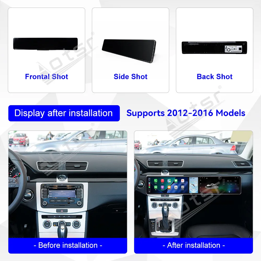 Triple HD Screen Android Car Radio For VW Magotan CC 2012~2016 Car Multimedia Player GPS Navigation CarPlay Auto IPS Head Unit