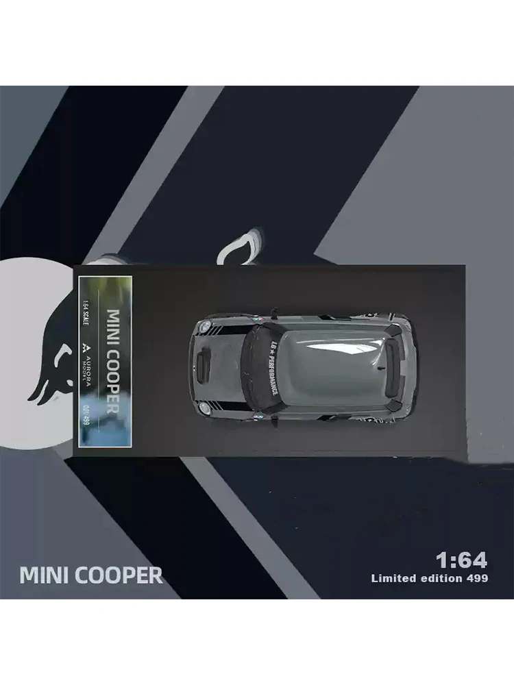 GT MINI zabawki dla dzieci AM1:64 Cooper Lightning Cow odlewana symulacja aluminiowy model samochodu mecha latte kolekcja sztuki ozdoba prezent