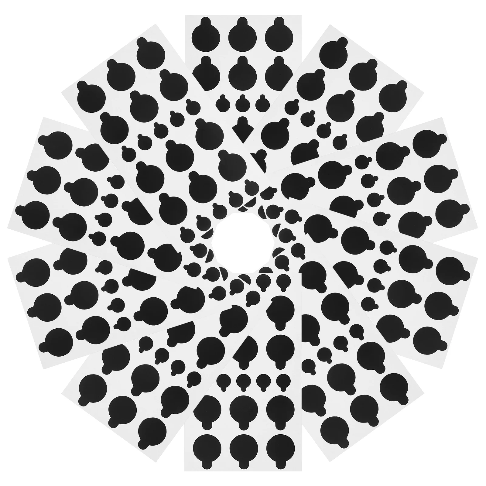 10 Sheets Air Blackout Sticker Self Adhesive Camera Cover Shading Stickers for Routers TVs Electronics Privacy Easy 2025 New