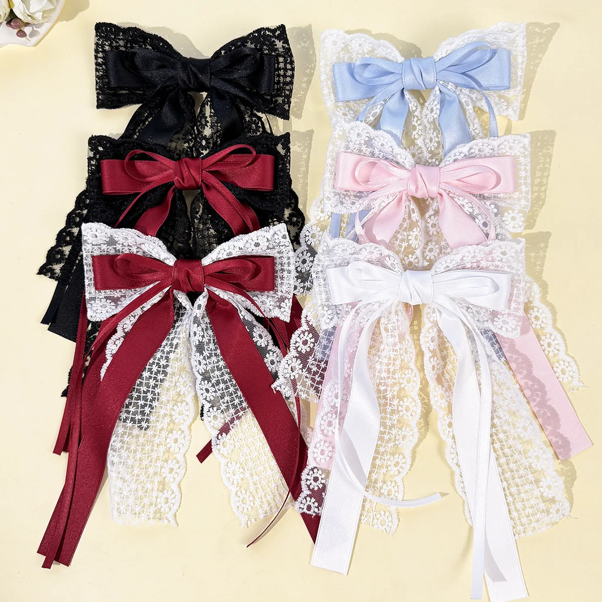 30-pinces-a-cheveux-gothiques-dark-lolita-avec-longues-pampilles-nœuds-en-dentelle-et-rubans-accessoires-pour-femmes-et-filles-vente-en-gros