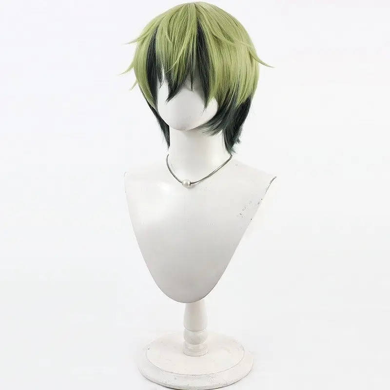 Perruque de Cosplay Anime Naoya Zenin, cheveux courts verts pour fête d'halloween, adultes femmes hommes, jeu de rôle, accessoire de scène