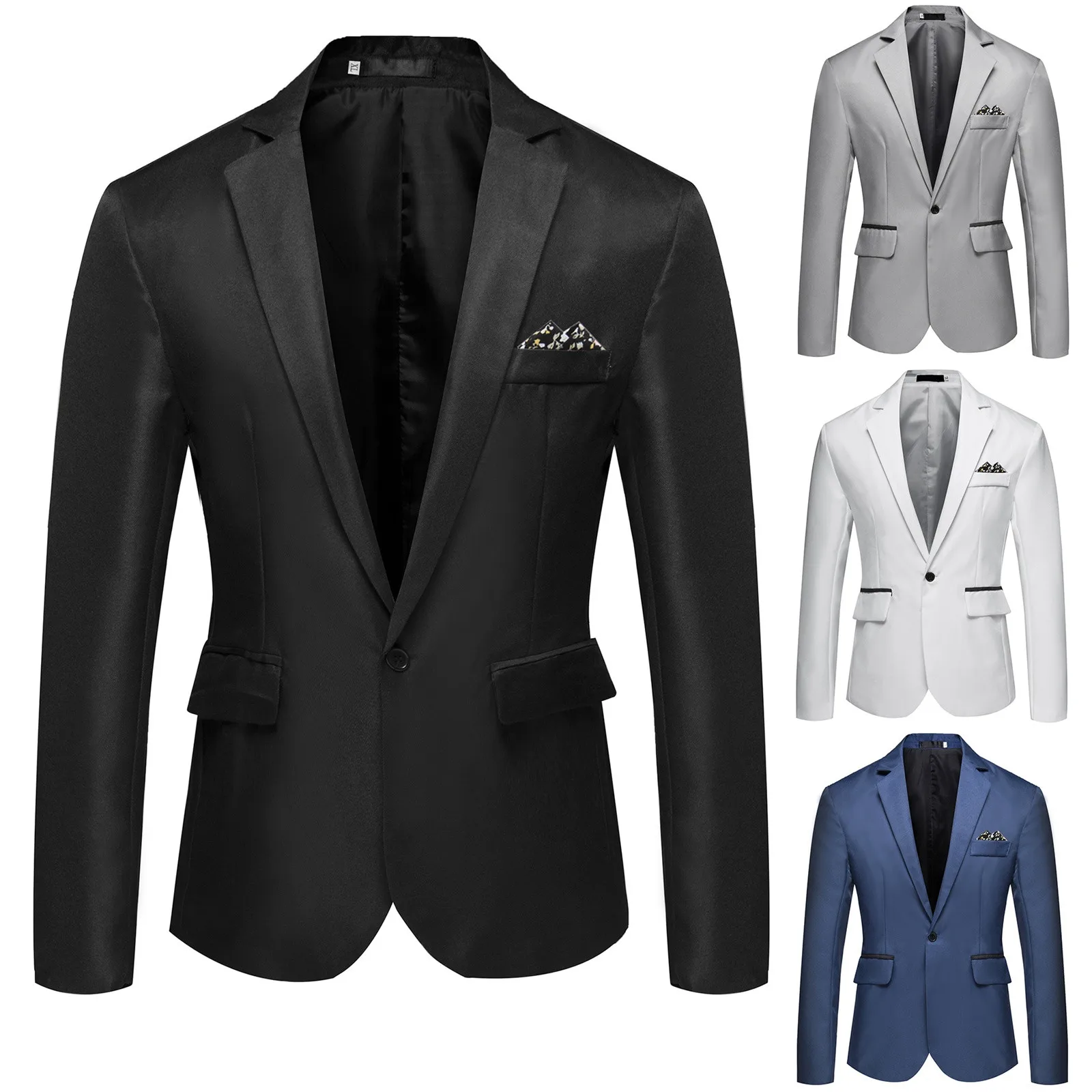 Formal Casual Formal Lapel Suit Coat for Business Men Blazer Formal Casual Formal Lapel Suit Coat for Business