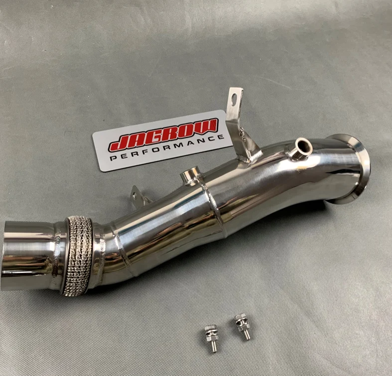 High quality auto engine parts exhaust downpipe for BMW N55 E70 X5 X6 F10 535I F12 640I