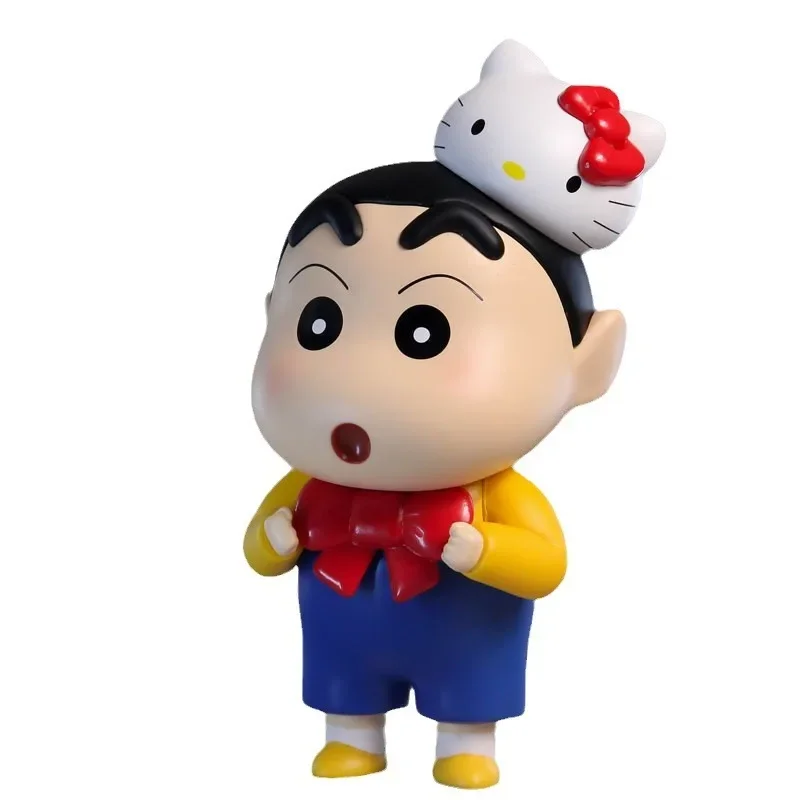 18cm Crayon Shin-chan Cos Cute Kt Xiaoxin Figure Q Version Nohara Shinnosuke Color Boxed Pvc Model Collect Ornaments Toys Gifts