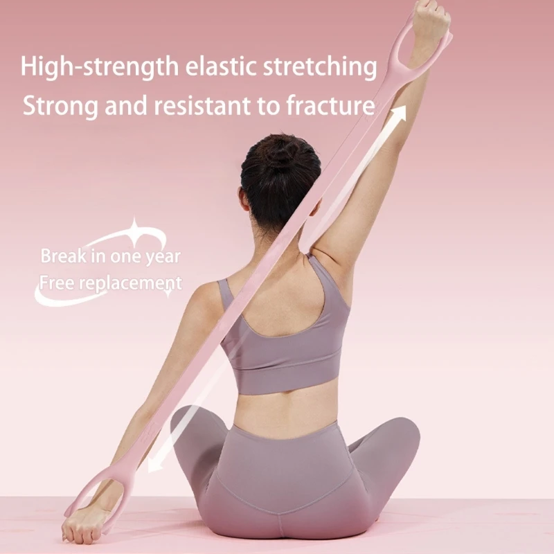 

Workout Muscle Pull Rope 8 Resistance Band Yoga Fitness Elastic Rope Back Training Rope Open Neck Stretch Belt