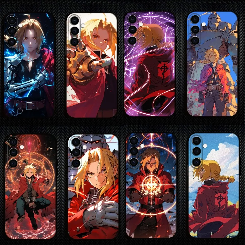 

Full Metal Alchemist Alchemy Phone Case For Samsung Galaxy A73,A72,A71,A70,A53,A52,A51,Others Soft Black Shell