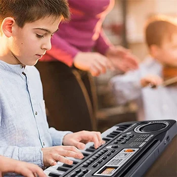 61 keys kids electronic keyboard piano musical instrument with microphone USB digital electric organ children toys gifts