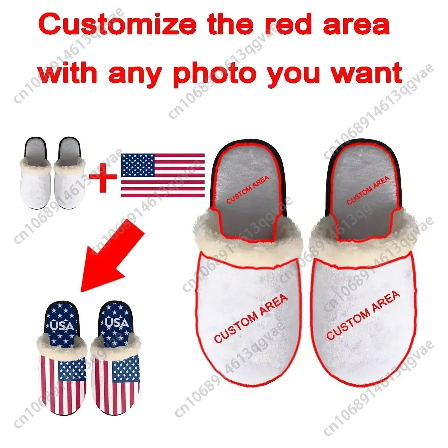 Christmas Santa Claus Holding Gifts Slippers Mens Womens Home Cotton Plush Bedroom Keep Warm Custom Thermal Lightweight Slipper