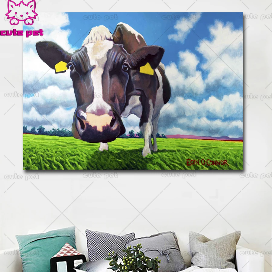 diamond painting milk cow stitch cross diamond embroidery full square round drill pattern diamond mosaic rhinestone home decor