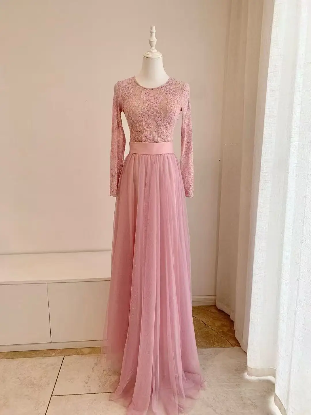 

Женская розовая сетчатая юбка, элегантный дрейфующий осенний стиль, модные модные юбки средней длины с хлопковой подкладкой, 2025 г.