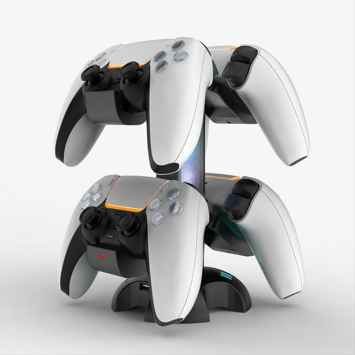 

Многофункциональная подставка для зарядки с регулируемой функцией двойной зарядки RGB-подсветки