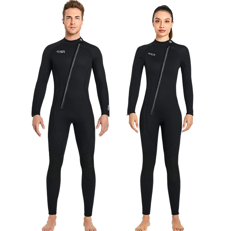 Premium 3MM Neoprene Wetsuit Men One-Piece Suits Keep Warm Surf Scuba Diving Suit Fishing Spearfishing Kitesurf Women WetSuit