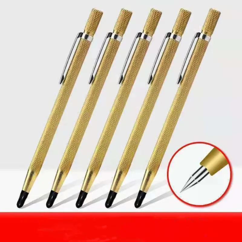 New style 1PC Tungsten Steel Tip Scriber Marking Etching Pen Marking Tools for Ceramics Glass Shell Metal Lettering