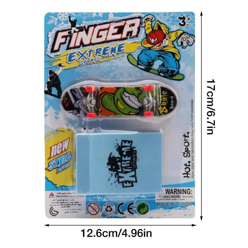 Finger Skateboard Ramp Set  Finger Skatepark Kit  Creative Finger Toys Including Finger Boards & Accessories Kid Birthday Gifts