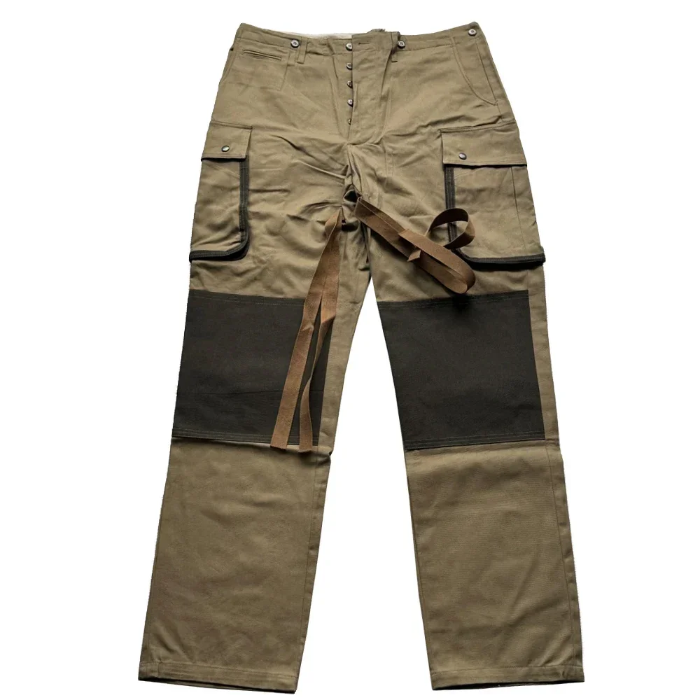 WW2 American M42 Pants Paratrooper Soldiers Uniform Tactical Trousers Retro WW2 Casual Bottom Khaki with Pockets