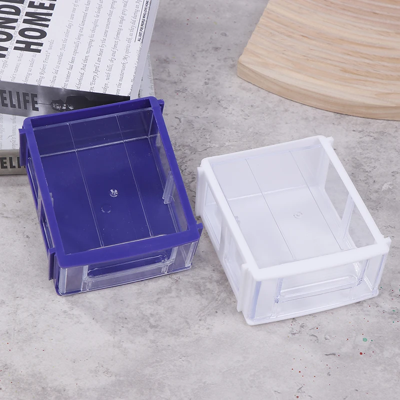 Hardware Tool Storage Box Stackable Plastic Screw Nail Beads Storage Container Component Drawer Toolbox Organizer