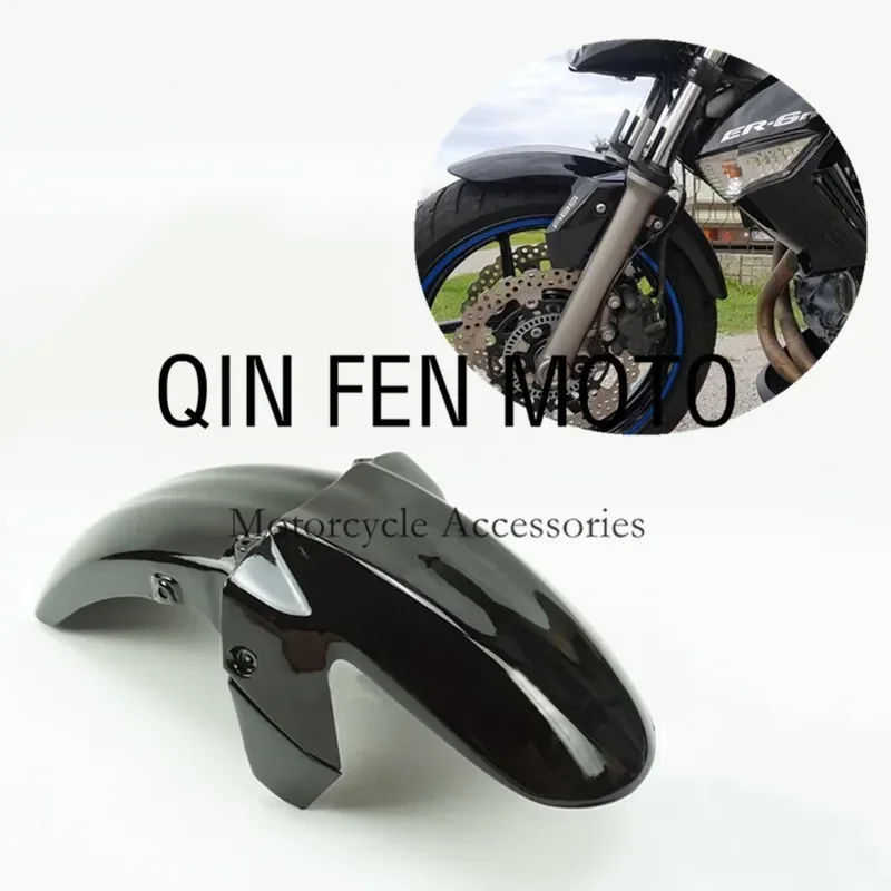 

Bright Black Front Fender Mudguard Tire Splash Mud Guard Fit For Kawasaki ER 6N ER-6N ER6N 2009-2010-2011