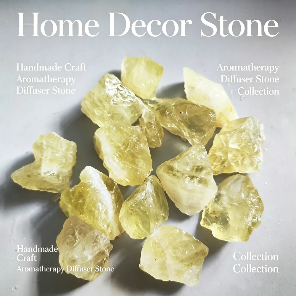 Natural Citrine Rough Stone Raw Yellow Quartz Crystal Healing Energy Gemstone for Home Decor Aromatherapy Diffuser Crafts