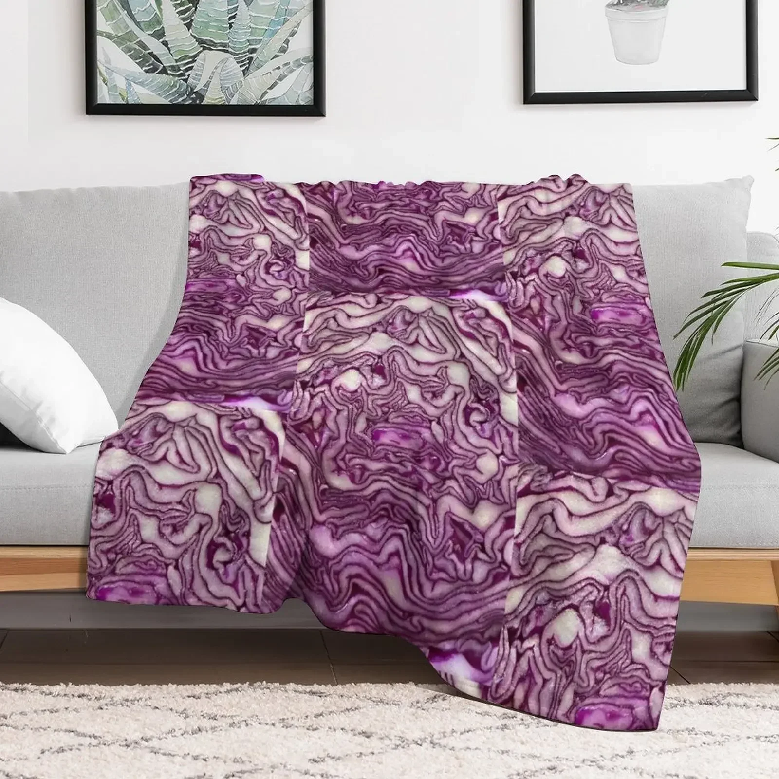 Red cabbage Throw Blanket decorative Thermal Bed covers Blankets