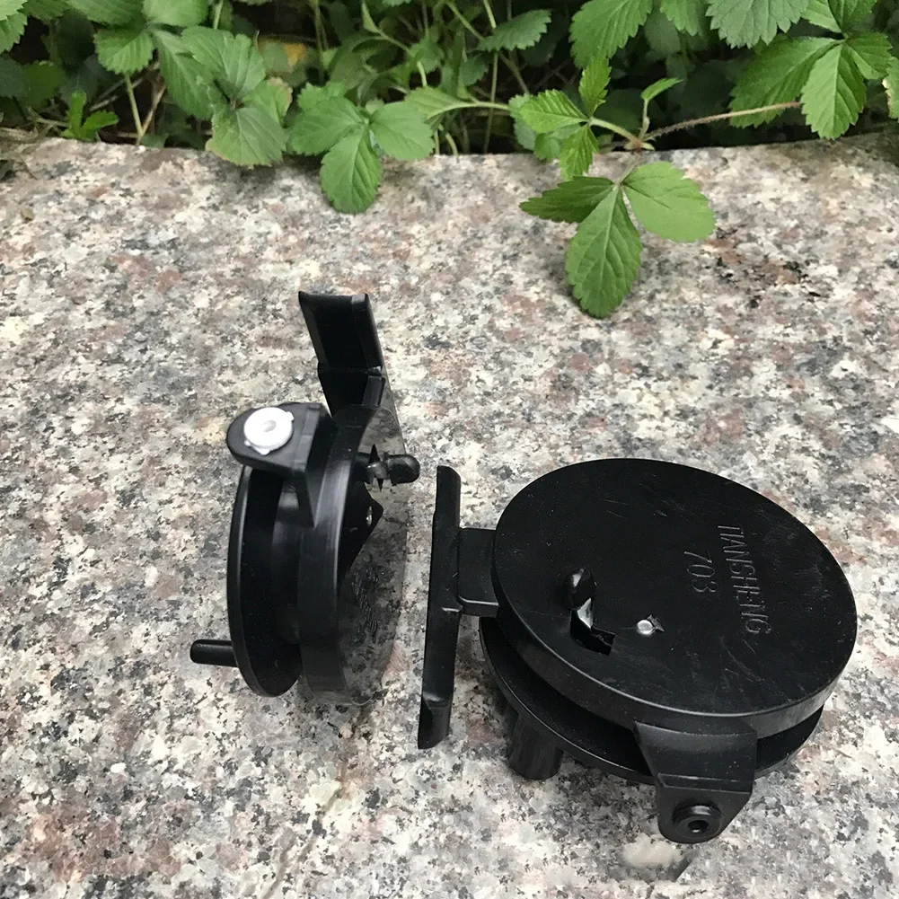 Ultralight Durable Plastic Winter Ice Fishing Reels Fly Reel Fishing Reverse Spinning Braking Gram Wheel Fishing Tackle Tools