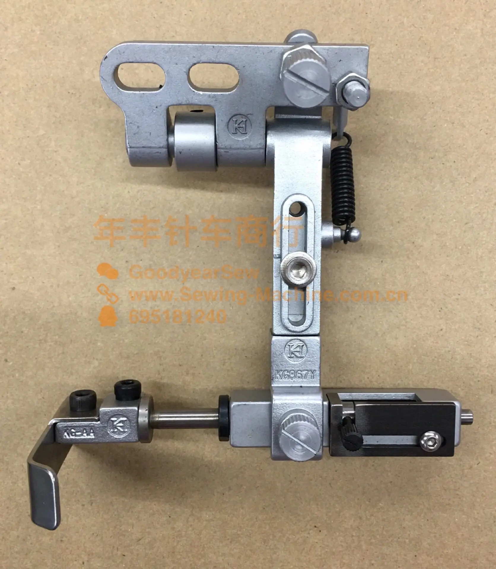 

Kh Premium Parts Kg867y Двухсекционная регулировка типа подвески Манометр с одной иглой для шитья Двойная нить