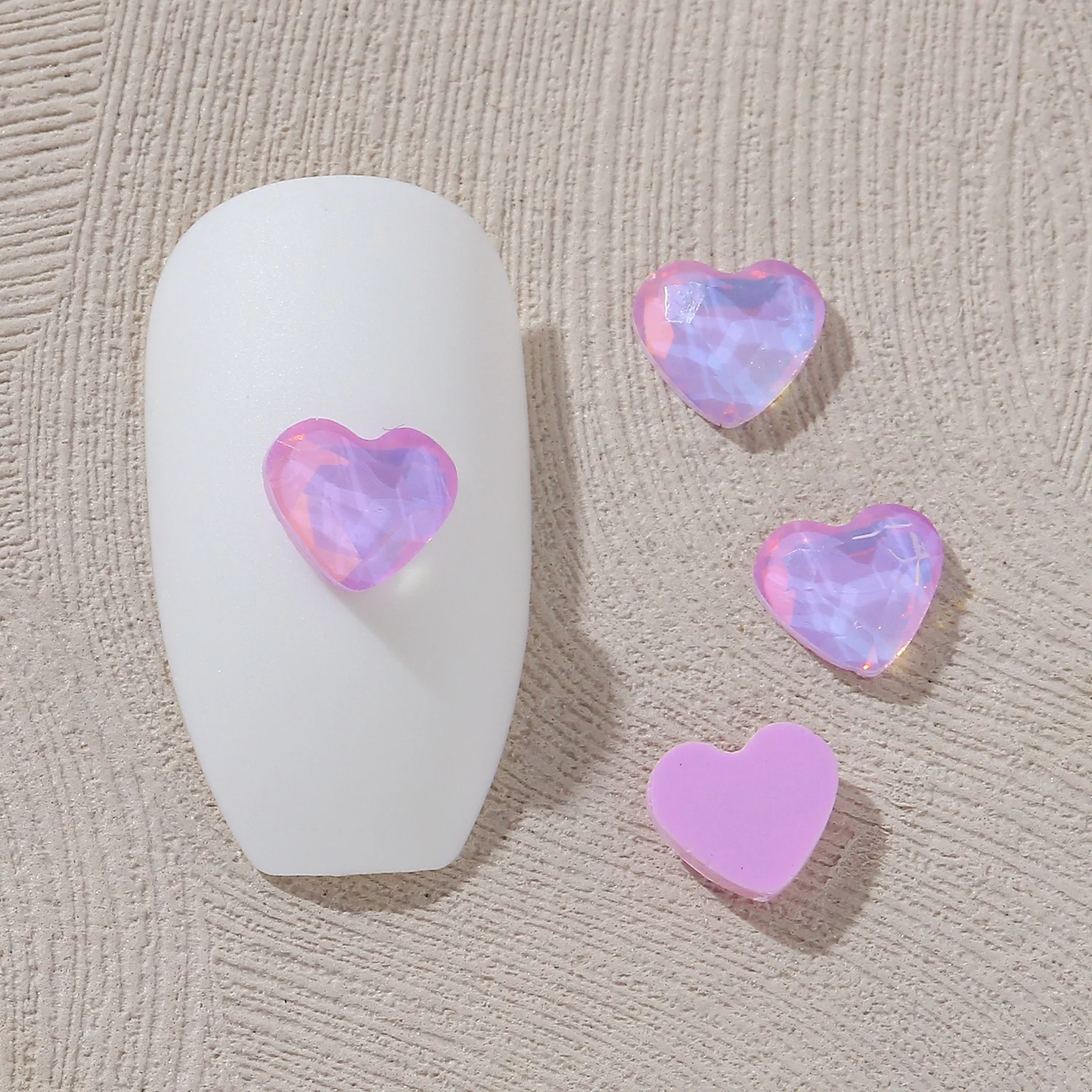 Opal Mocha Purple Mixed-Shaped Boutique Flat bottom Nail Art rhinestones Self-Adhesive Shiny Glass Crystal 3D Nail Decoration