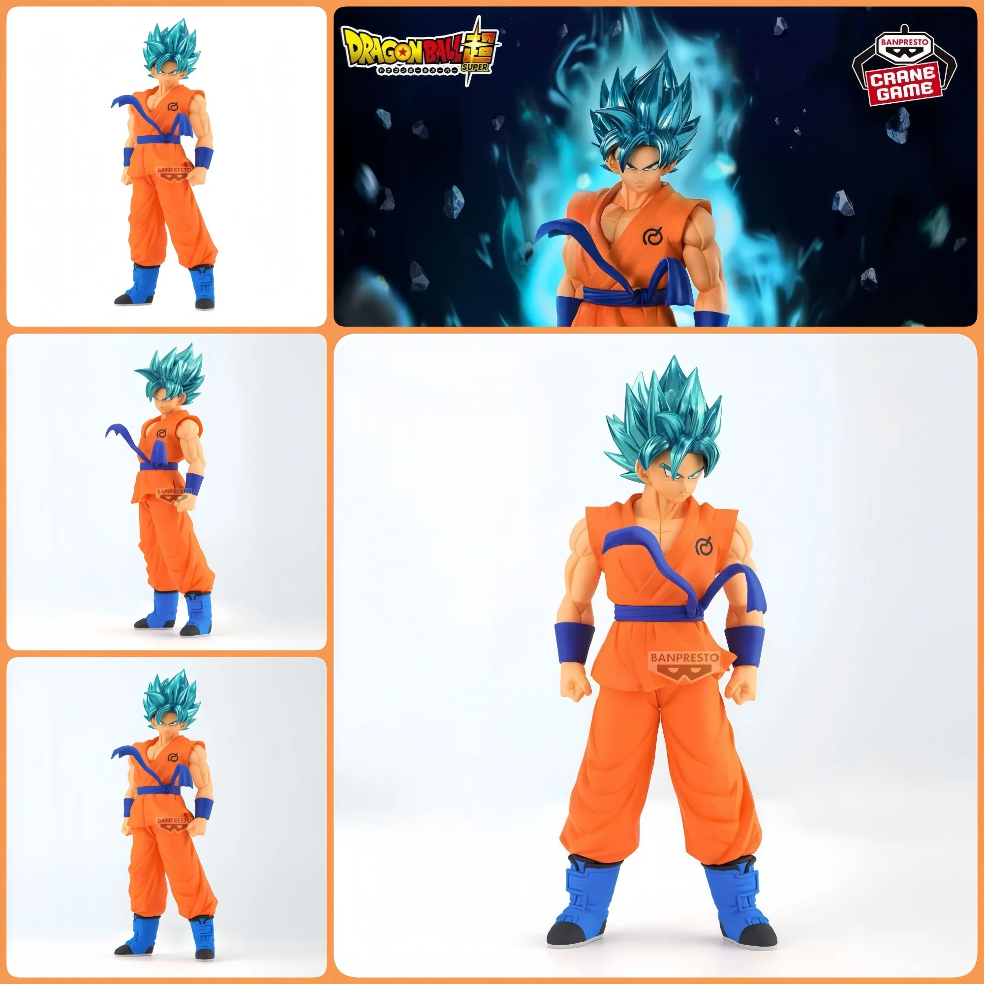 

Bandai Banpresto Dragon Ball Super Son Goku Standing Figure 18cm - Genuine Model Toy for Boys Blood of Saiyans Collectible Gift