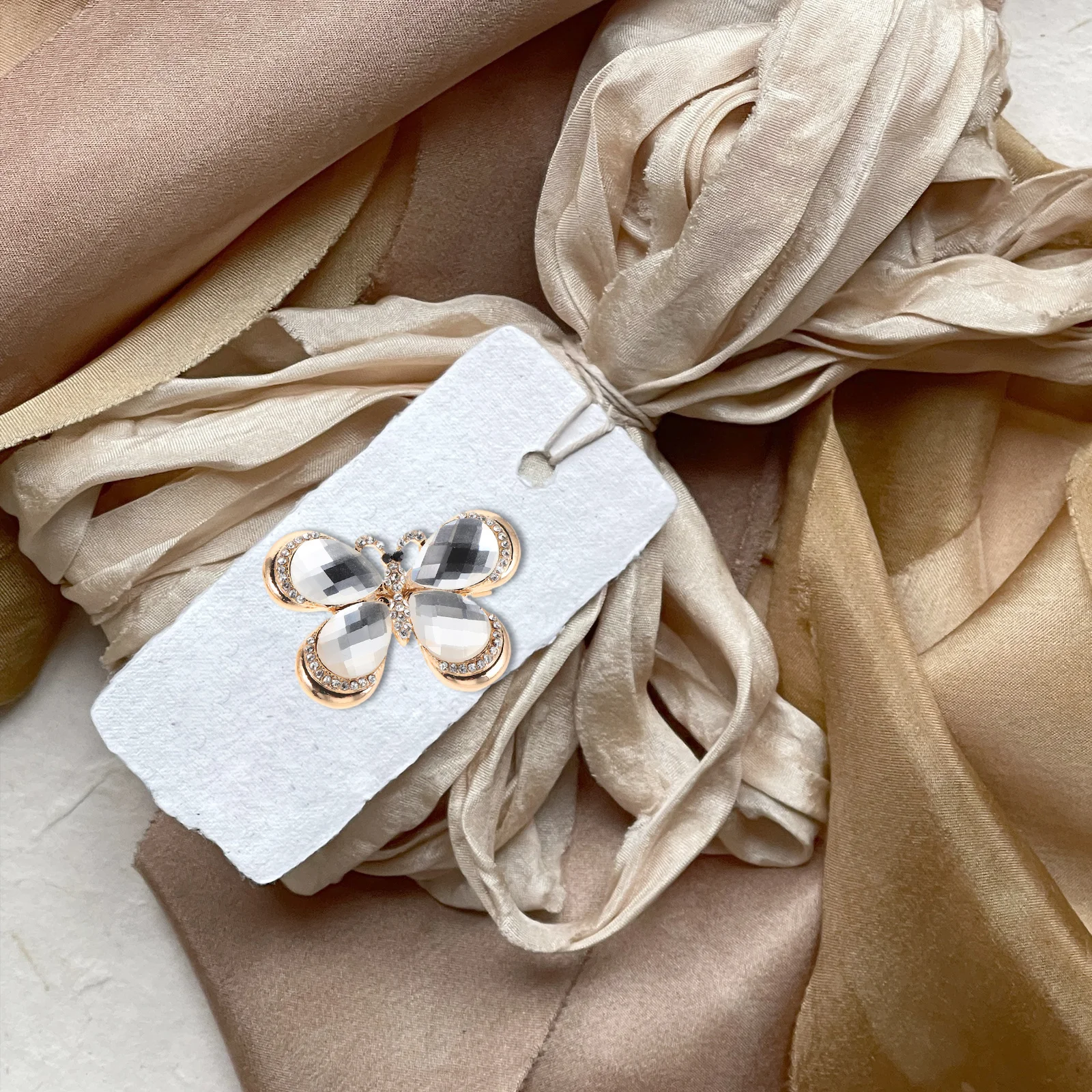 2개 크리스탈 라인스톤 나비 브로치 빈티지 합금 라펠 핀 스카프 배지 액세서리 여성용 드레스 코트