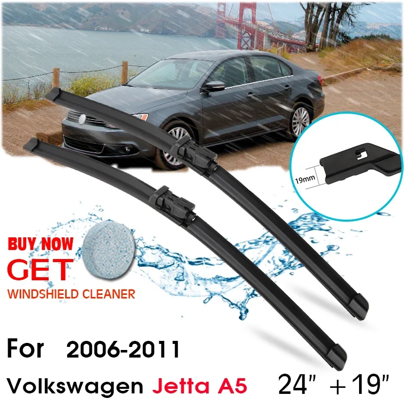 Car Wiper Blade Front Window Windshield Rubber Silicon Wipers For Volkswagen Jetta A5 2006-2011 LHD/RHD 24