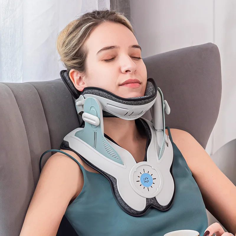 Factory Price Neck Cervical Shoulder Chiropractic Relaxer Support Traction Comfortable Massage Pillow for Relaxation