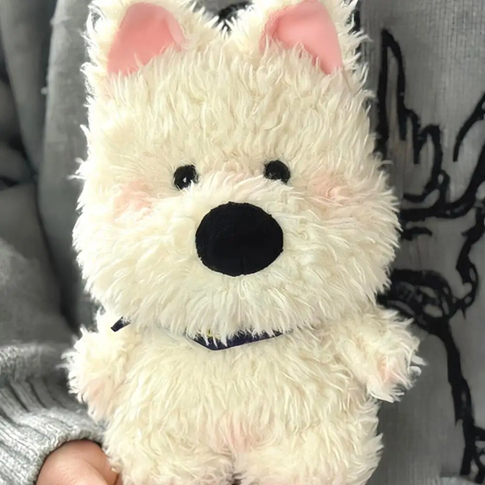 Jouet en peluche moelleux pour enfants, White West Highland, peluche douce pour chiot, animal en peluche, cadeau pour bébé, F0q6