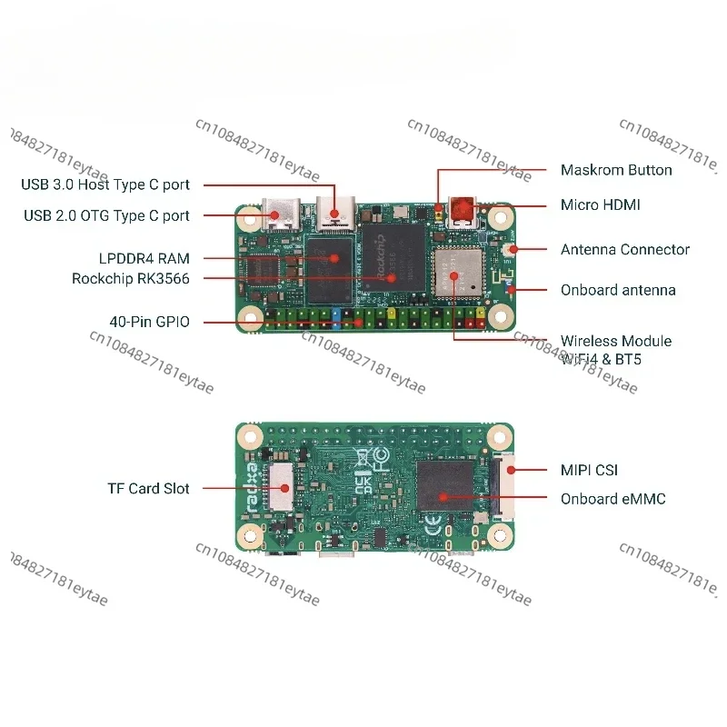 RADXA ZERO 3W quad-core mini high-performance development board RK3566 chip Cortex®‑A55