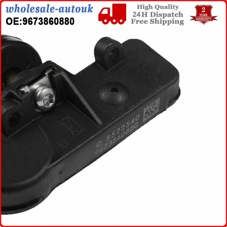 Sensor de presión de neumáticos TPMS 9673860880, para Peugeot 5008, T87, DS4, 09/2009-09/13, 4 unidades