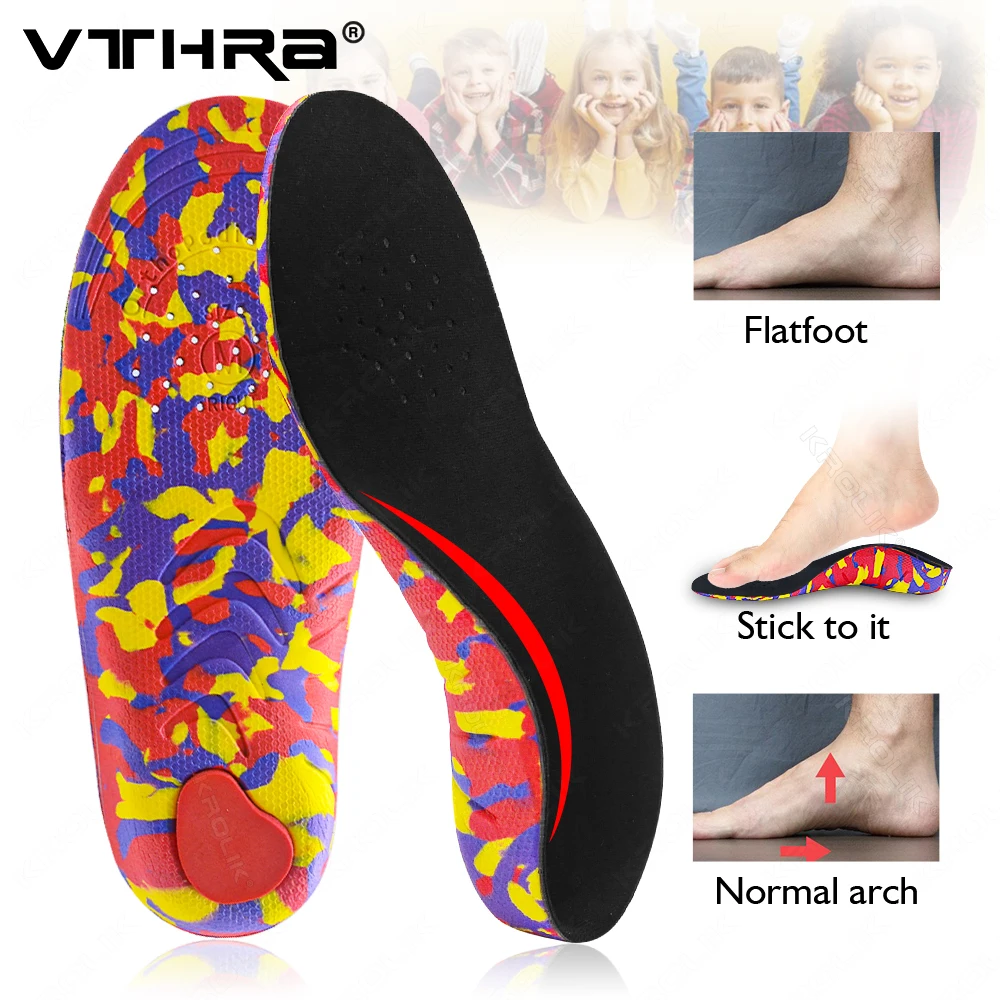 

Kid Orthotics Insoles High Quality Leg Health Correction Care Flat Foot Arch Orthopedic Children Insert Support Sport Shoes Pads