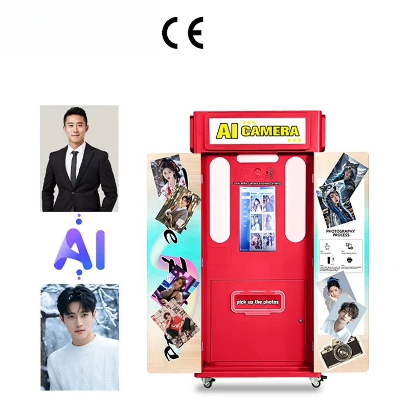 Profitable Vending Machine  High Profit AI Function Selfie Custom Logo  Photo Booth Machine Instant Print Selfie Machine