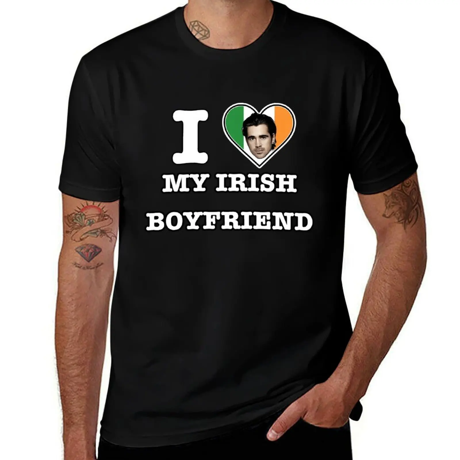 

Colin Farrell Irish Boyfriend T-Shirt t shirts for man cotton cotton t shirts man 100% T-Shirt
