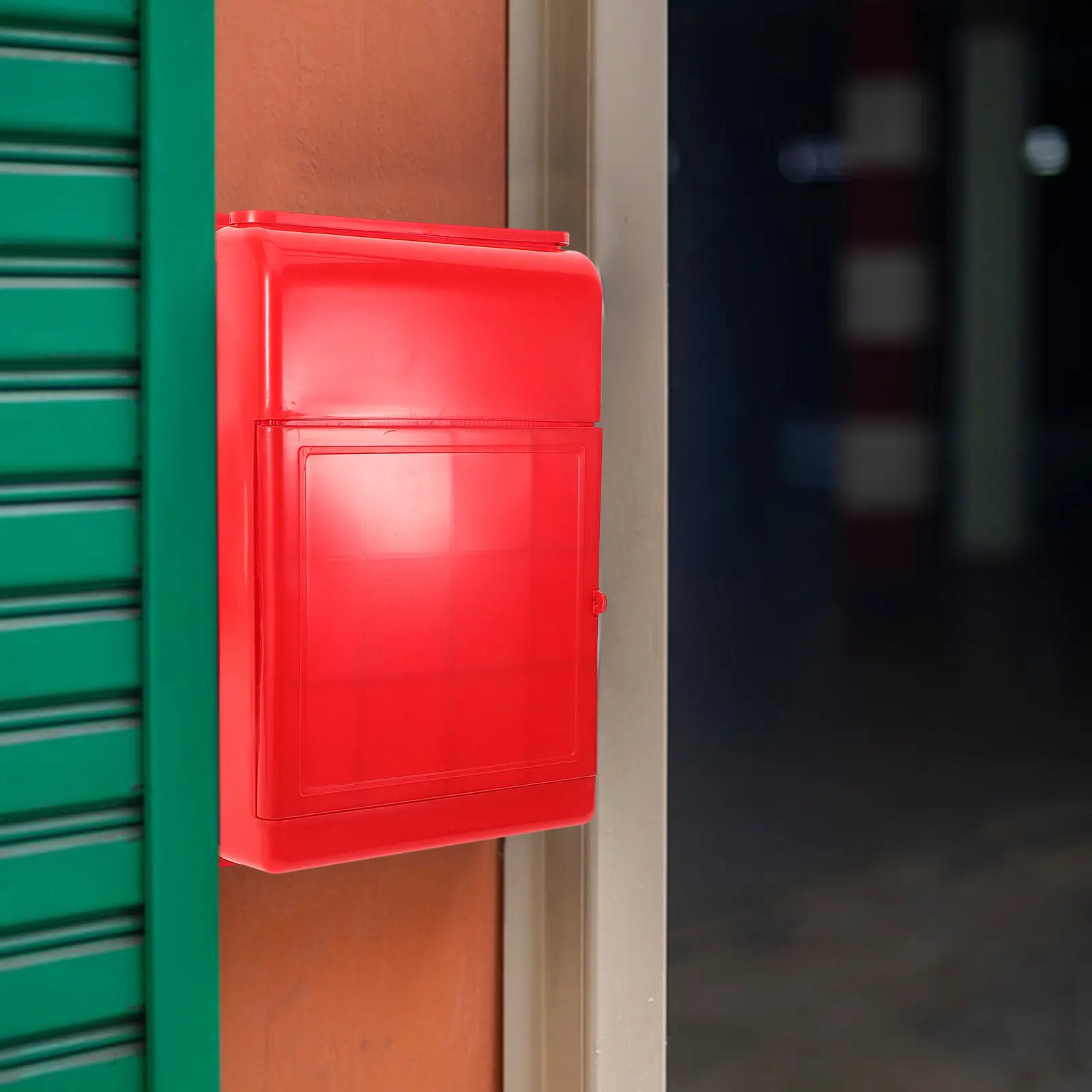 Wall Mounted Mailbox Plastic Rainproof Letter Box Outdoor Wall Mount Post Box Garden Mail Organizer Outdoor Mailbox