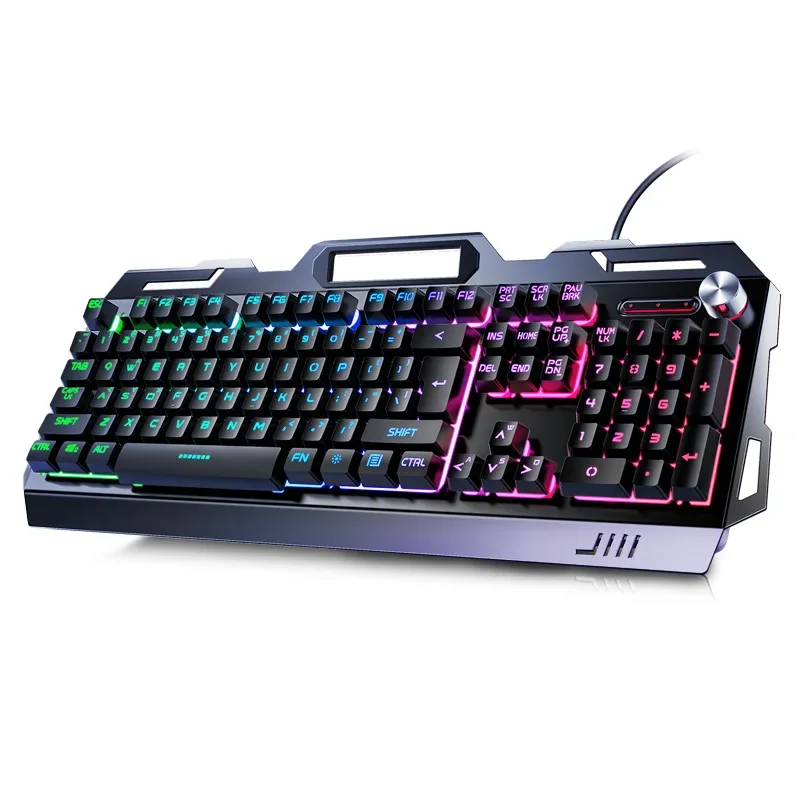 Klawiatura dla graczy RGB Klawiatura do gier i mysz Słuchawki Zestaw dla graczy Podświetlana przewodowa klawiatura komputerowa USB Do laptopa PC 3 In1 Teclado