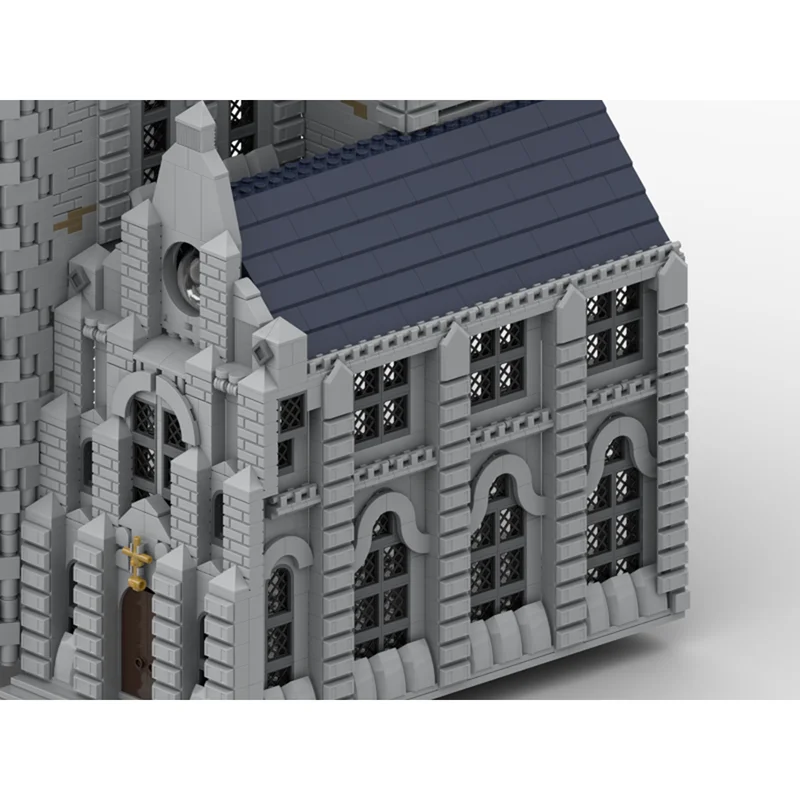 Medieval Castle Model Moc Building Bricks Modular Moonlight Castle Model Technology Blocks Christmas DIY Toy Construction Gifts