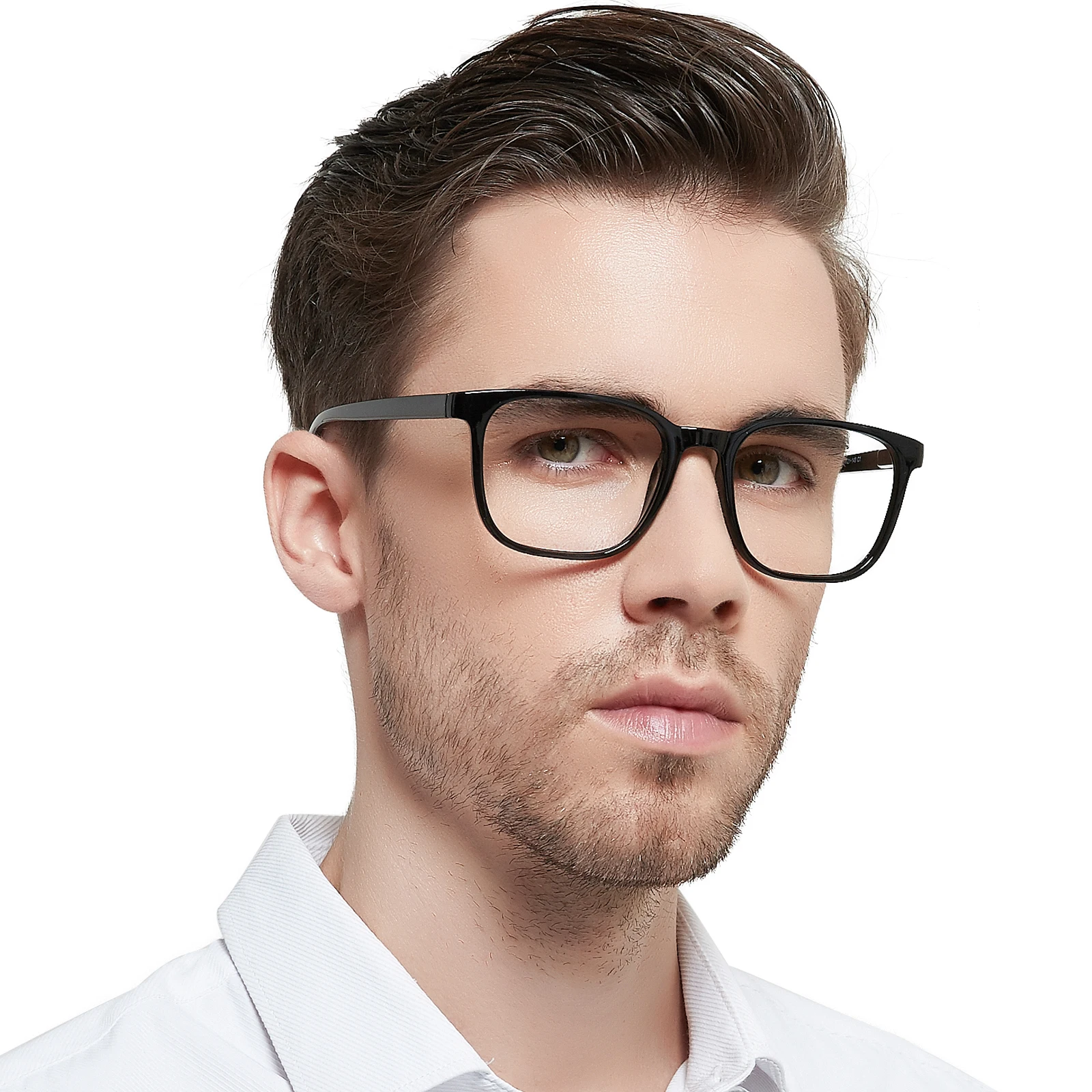 

Reading Glasses For Men Large Square Eyewear Anti Blue Light Finished Eyeglasses Reading Presbyopia Computer Eyewear Male Reader