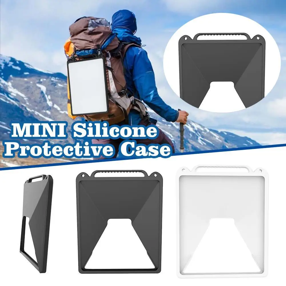 

For StarLink Mini Silicone Protective Case Cover Anti-Bump & Anti-Drop Outdoor Waterproof Portable Case With Carabiner