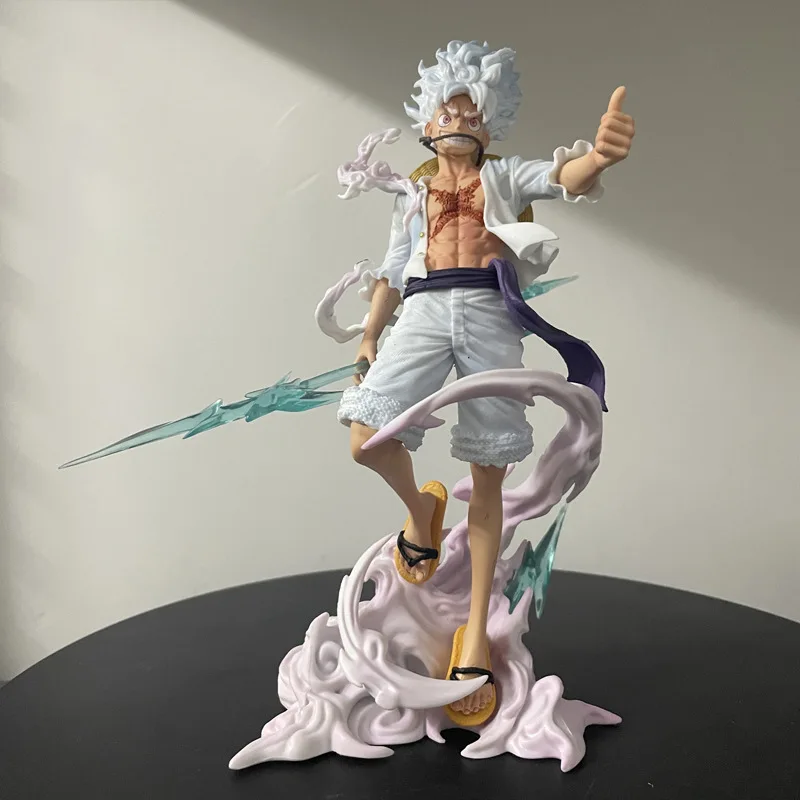 One Piece Ny Sun God Nika Luffy Straw Hats Step Clouds  Gk Anime Figures Color Box Model Ornaments Peripheral Toy Christmas Gift