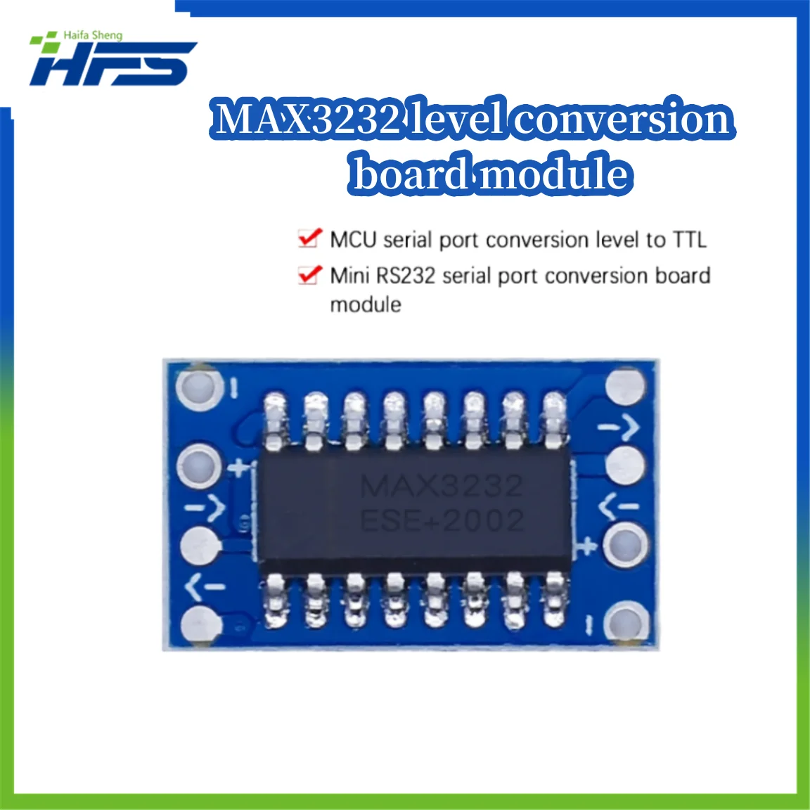 

Serial Conversion Module, Mini, RS232, MAX3232, TTL Level Conversion Board 10pcs