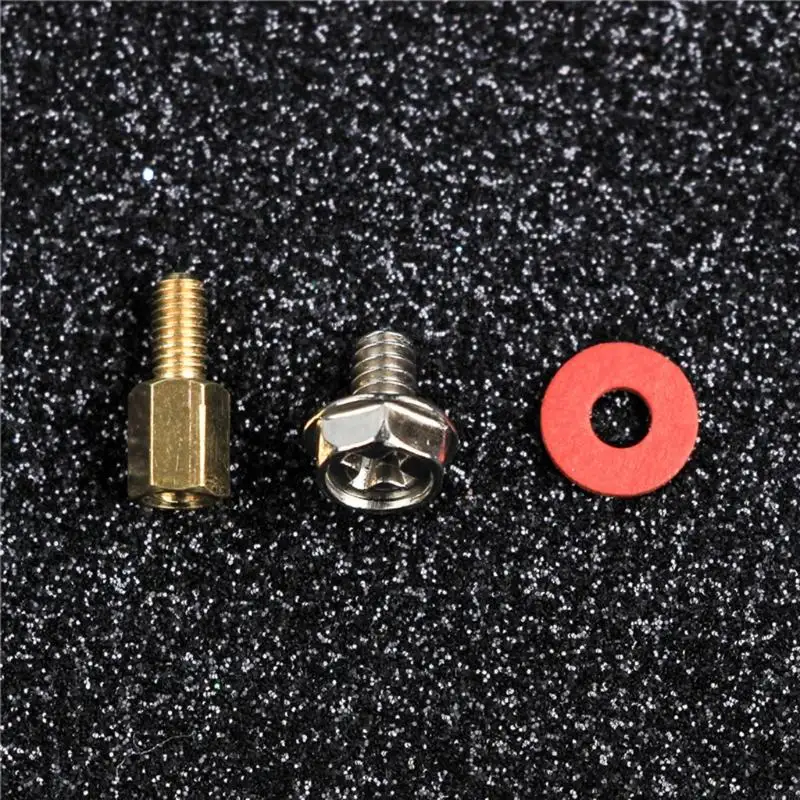 20 個の PC ケースファン 6.5 ミリメートル 6-32-M3 マザーボードライザー + 20 個のネジ + 20 個のワッシャーガスケット真鍮スタンドオフ