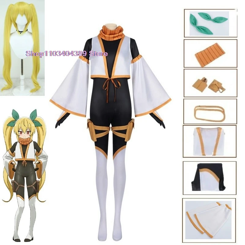 2025 New Anime I'M Living With An Otaku Neet Kunoichi Kanae Natsumi Cosplay Costume Wig Jumpsuits Uniform Woman Sexy Party Suits