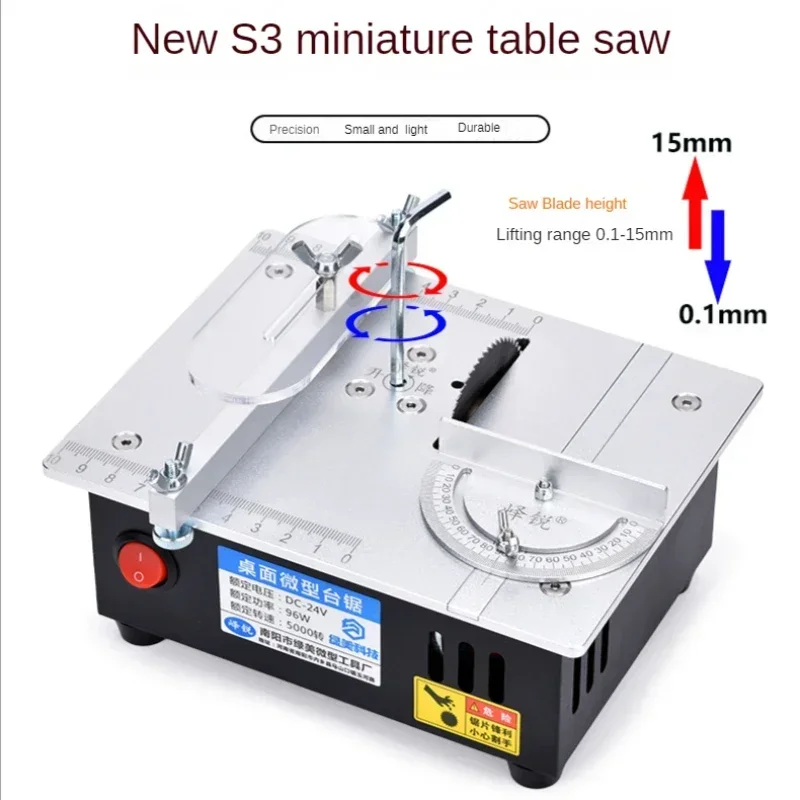 

96W Mini Multifunctional Table Saw Electric Desktop Saws Small Household DIY Cutting Tool Woodworking Bench Lathe Cutter Machine