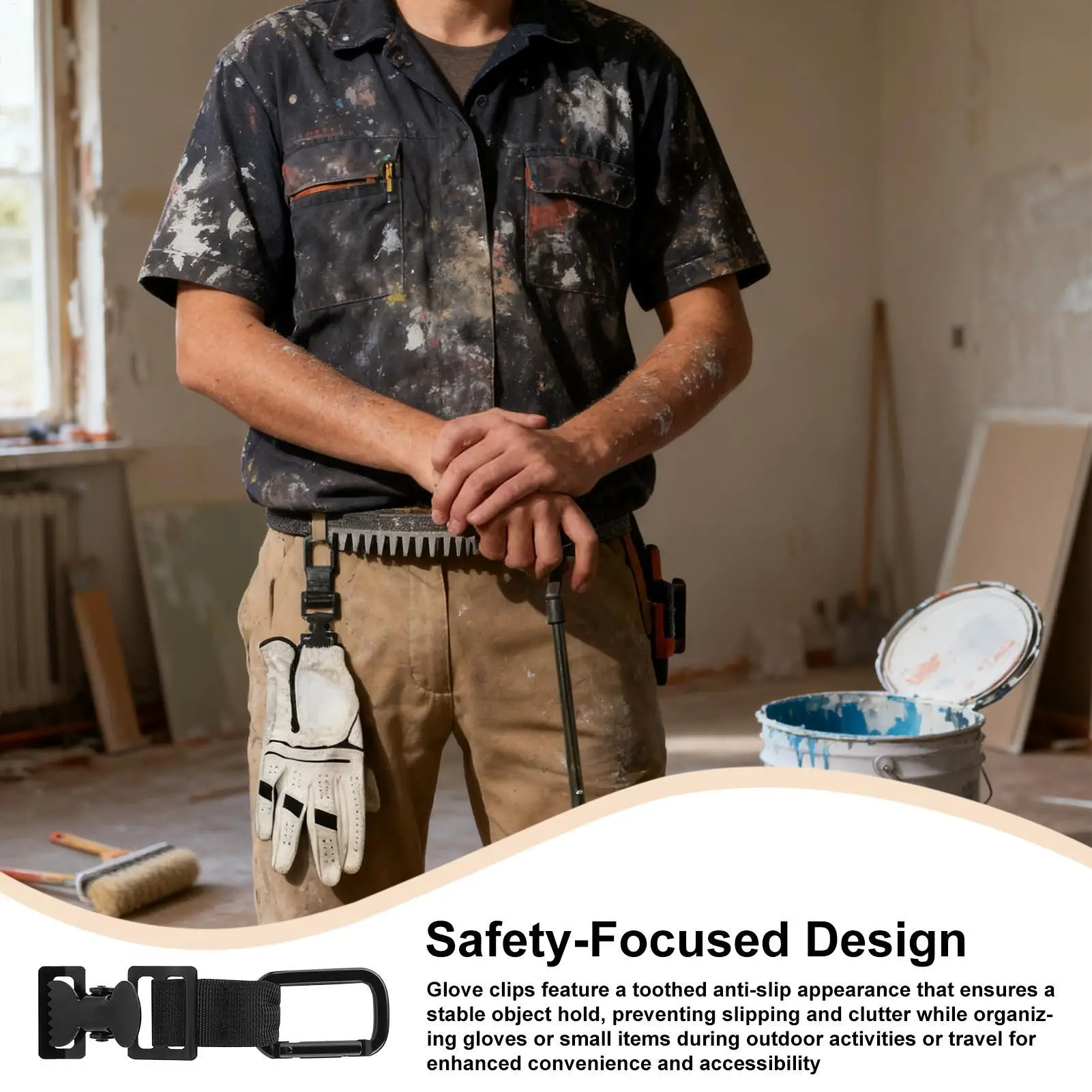 

Glove Clips Firefighter Mitten Clamp Safety Glove Clamp For Towel Pant Belt Golf Firefighter Construction Skiing Carving