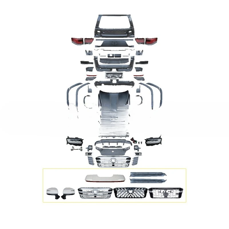 Car appearance modification parts are suitable for 1:1 modification before and after 2008-2021 LC200 old and new LC300